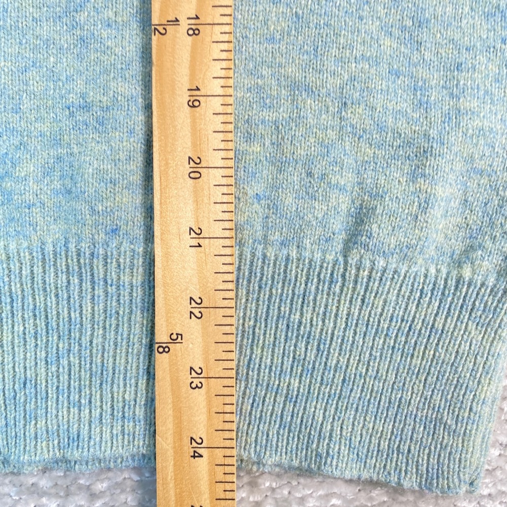 J.Crew Mens Slim 100% Lambswool Crew Neck Sweater Light Blue Small Old Money - Picture 4 of 7